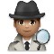 Man Detective- Medium Skin Tone emoji on LG
